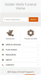 Mobile Screenshot of holderwellsfuneralhome.com