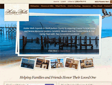 Tablet Screenshot of holderwellsfuneralhome.com